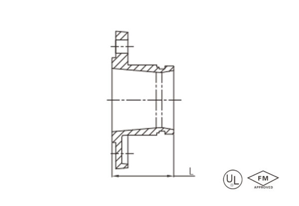 en grooved flange one piece (flanged adapter)