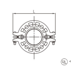 en grooved flange two piece (flanged adapter)