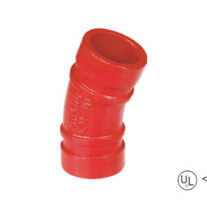 grooved 22.5° elbow