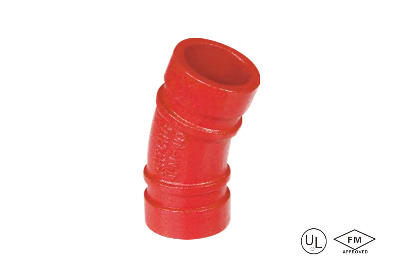 grooved 22.5° elbow