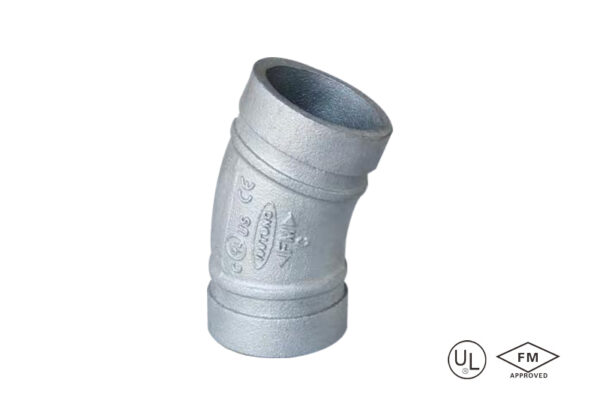grooved 22.5° elbow