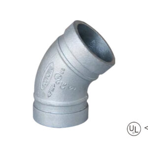 grooved 45° elbow