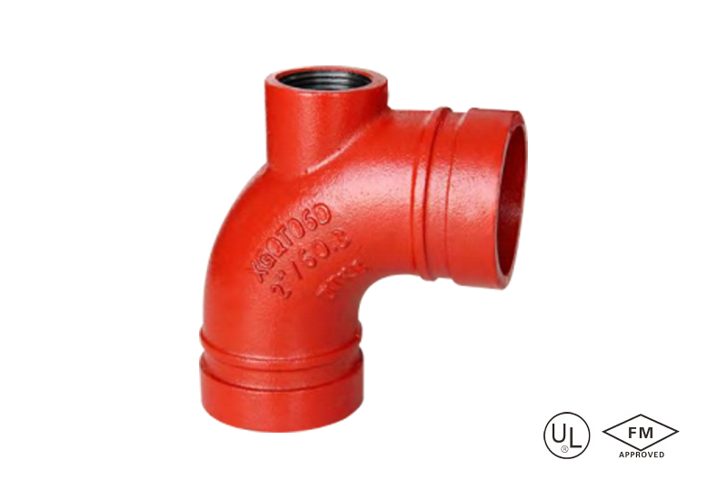 grooved 90° drainage elbow