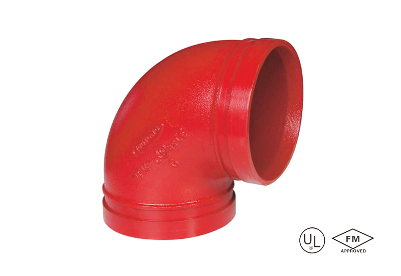 grooved 90° elbow