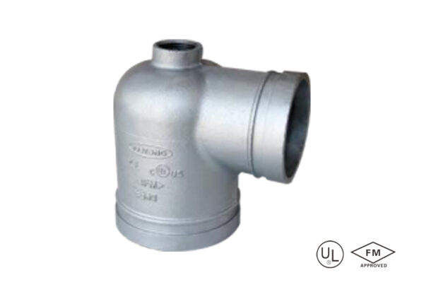 grooved 90° fire hydrant elbow