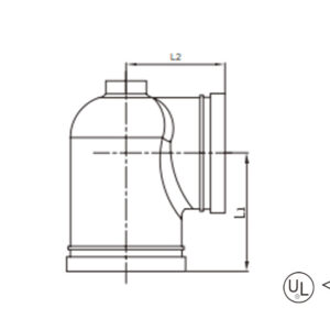 grooved 90° fire hydrant elbow