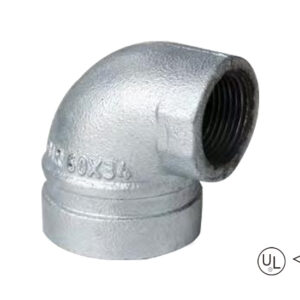 grooved 90° reducing elbow with female threaded outlet