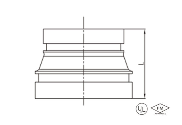 grooved concentric reducer