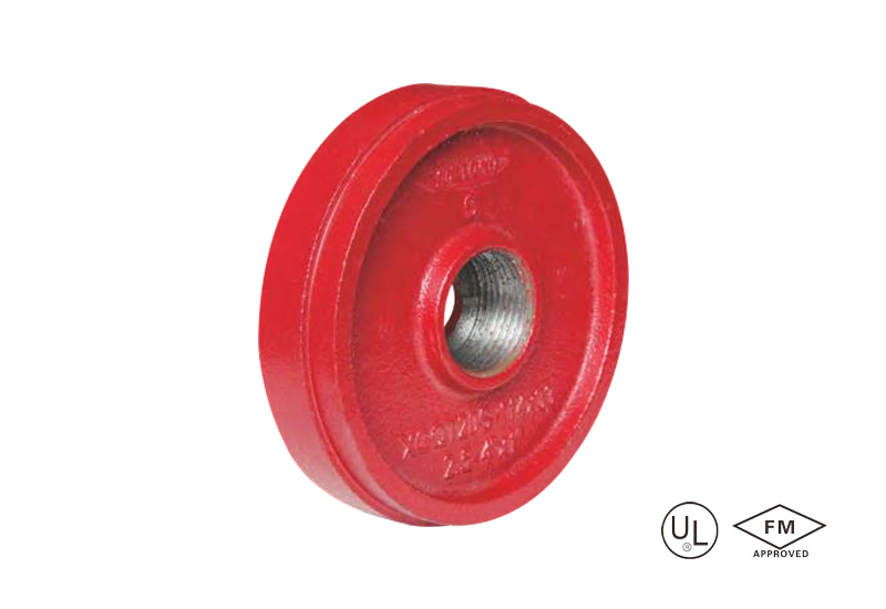 grooved drain cap with concentric hole