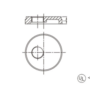 grooved drain cap with eccentric hole