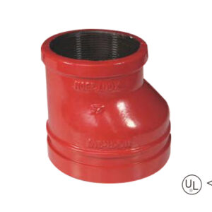 grooved eccentric reducer with female threaded outlet