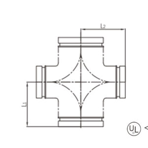 grooved reducing cross