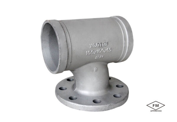 grooved reducing flange tee wye