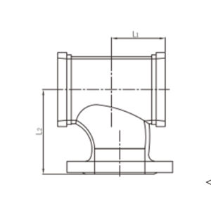grooved reducing flange tee wye