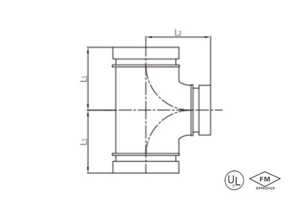 grooved reducing tee