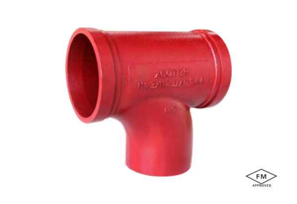 grooved reducing tee wye