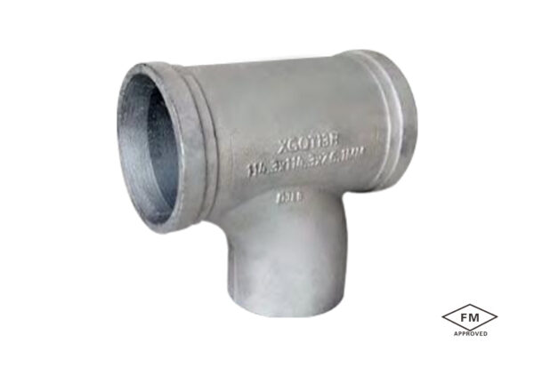 grooved reducing tee wye