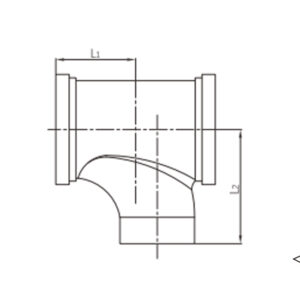 grooved reducing tee wye