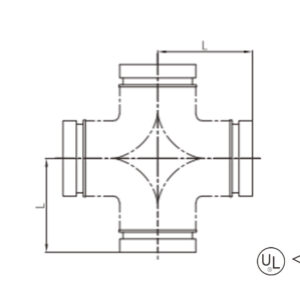 grooved straight cross (equal cross)