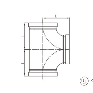 grooved straight tee (equal tee)