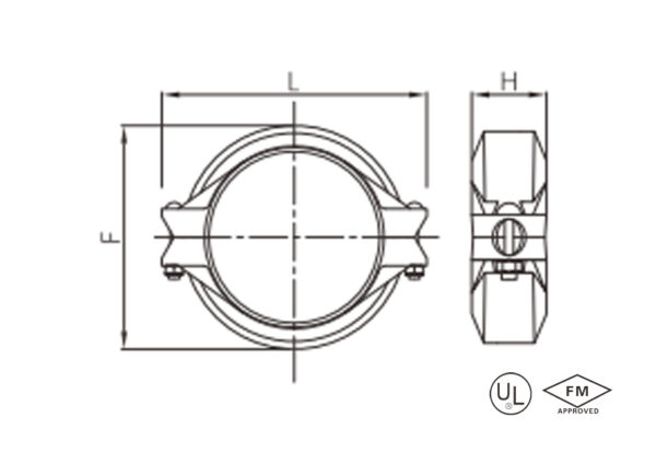 heavy duty flexible grooved coupling