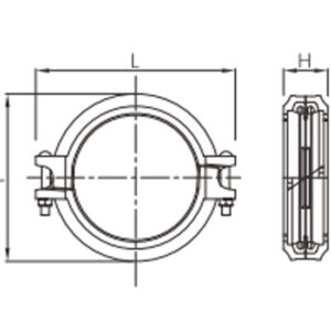 heavy duty rigid grooved coupling