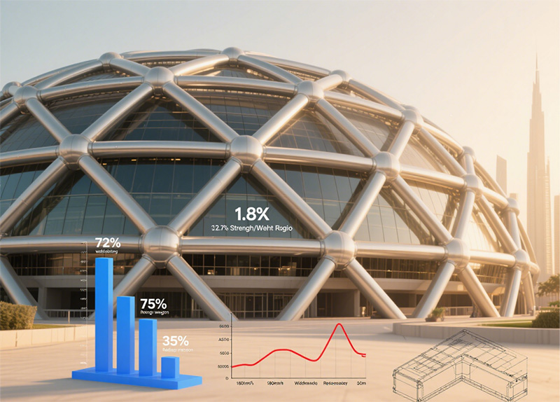 precision engineering redefined dubai's stadium dome construction. 1