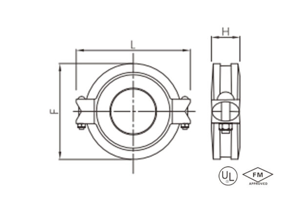 reducing flexible grooved coupling