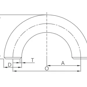 butt weld 180° return (long radius)