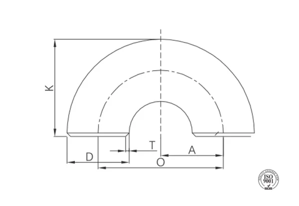 butt weld 180° return (short radius)