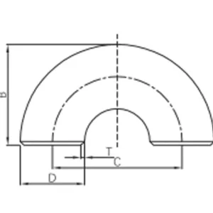 butt weld 180° return bend (short radius)
