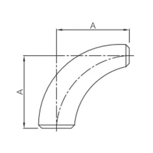 butt weld 90° reducing elbow