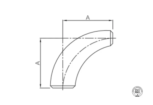 butt weld 90° reducing elbow