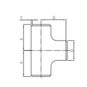 butt weld equal tee