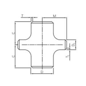butt weld reducing cross