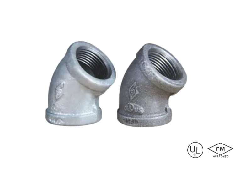 malleable cast iron male and female 90° reducing elbow (copy)