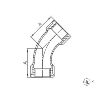 malleable cast iron male and female 90° long sweep bend (copy)
