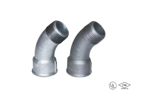 malleable cast iron 45° long sweep bend (copy)