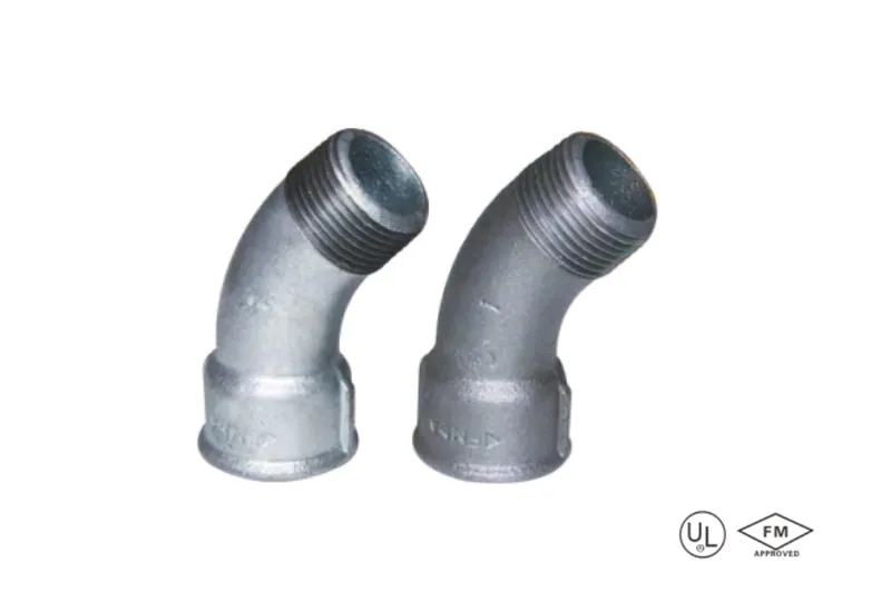 malleable cast iron 45° long sweep bend (copy)