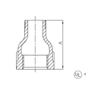 malleable cast iron reducing socket (reducing coupling / reducer) (copy)