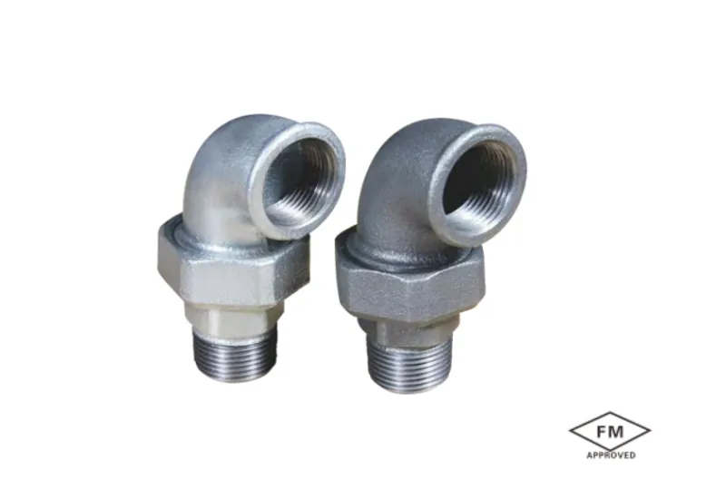 malleable cast iron union elbow (flat / taper seat) (copy)