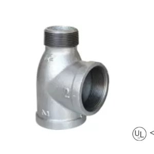 malleable cast iron reducing service tee