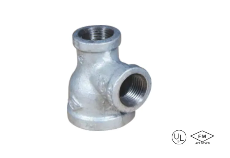 malleable cast iron unequal tee (increasing tee) (copy)