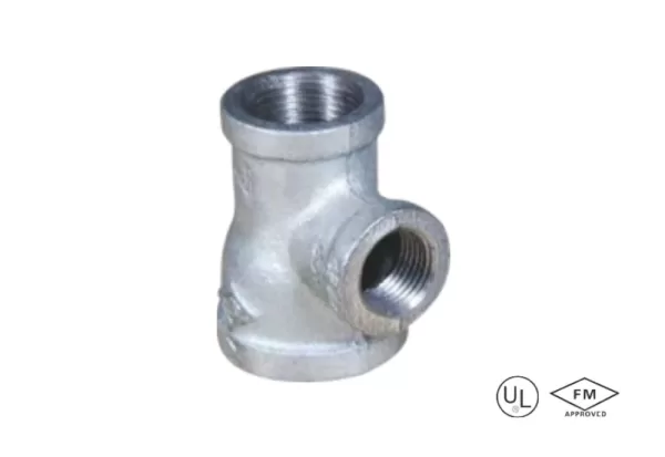malleable cast iron reducing tee (equal major run and branch) (copy)