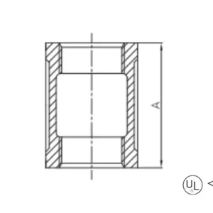 malleable cast iron socket (coupling)