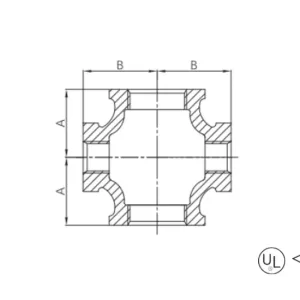 malleable cast iron equal cross (copy)