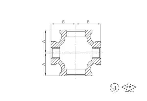 malleable cast iron equal cross (copy)