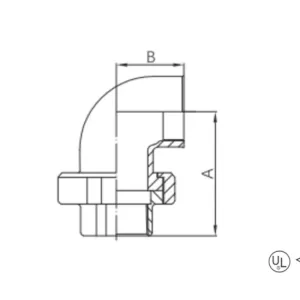 malleable cast iron male and female union (flat / taper seat) (copy)
