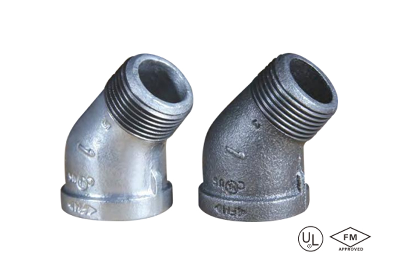 malleable iron 45° straight elbow (copy)
