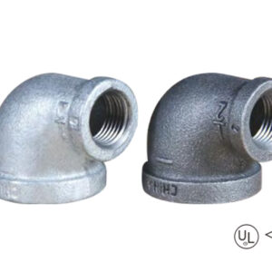 malleable iron 90° reducing elbow